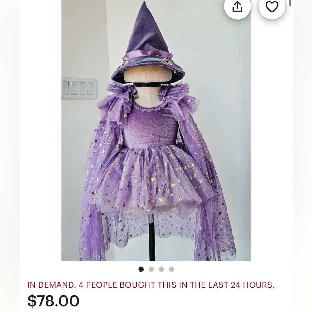 Purple Starry Wizard Costume